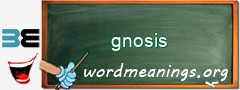 WordMeaning blackboard for gnosis